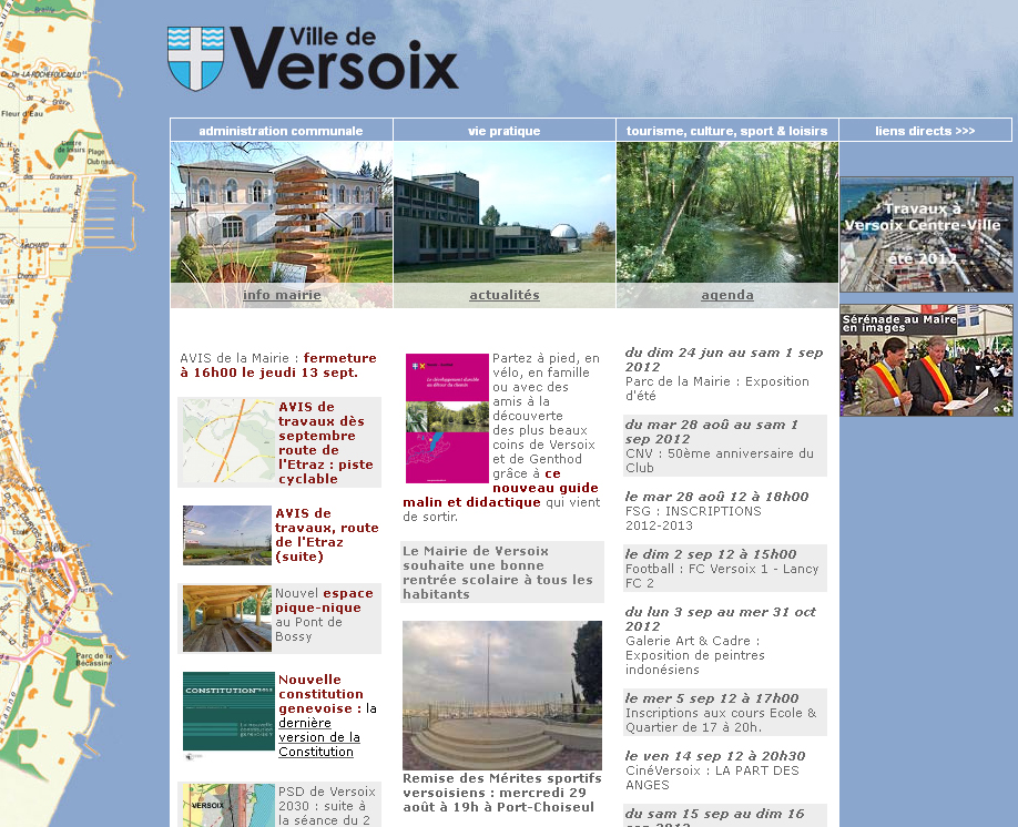 Page d'accueil - Annonce du guide Versoix-Genthod