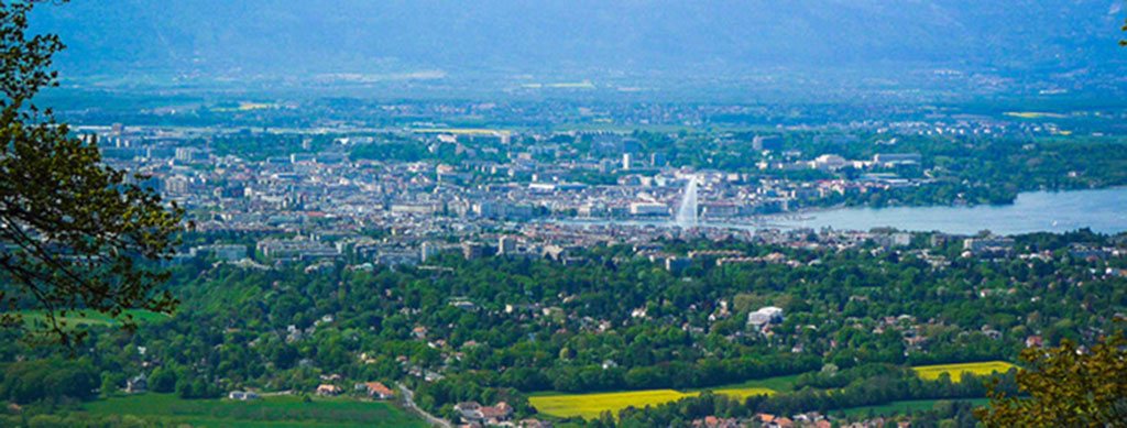 Vue de Genève depuis le Salève